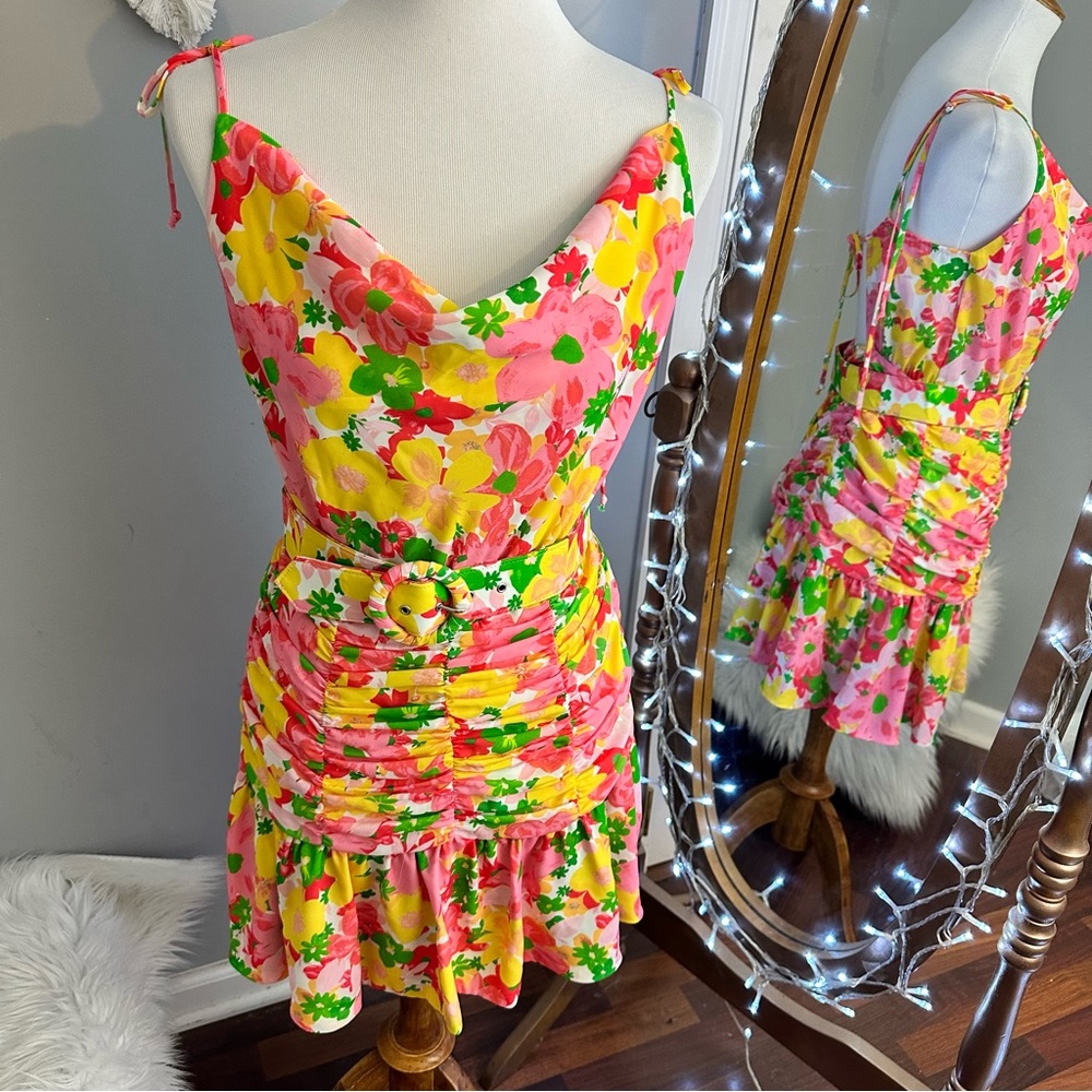 For Love and Lemons Miranda Mini floral dress - Picture 3 of 13